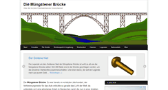 Desktop Screenshot of die-muengstener-bruecke.de